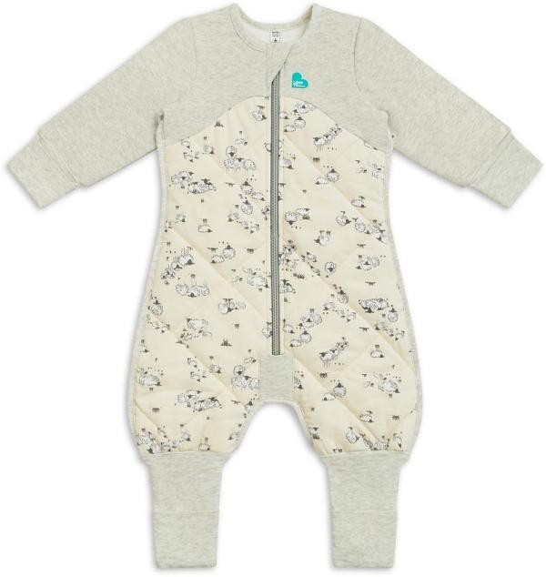 Love To Dream Sleep Suit Cotton & Merino Wool 3.5 Tog Sand Size 24-36 Months