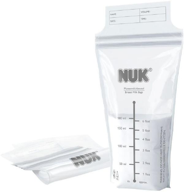 NUK Breast Milk Storage Bags - 25 Pack