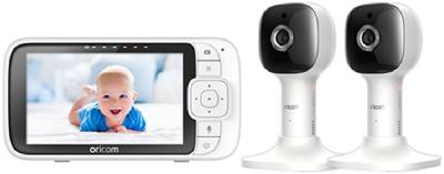 Oricom Video Monitor with Remote Function Nursery Pal Cloud Twin Pack OBH500-2