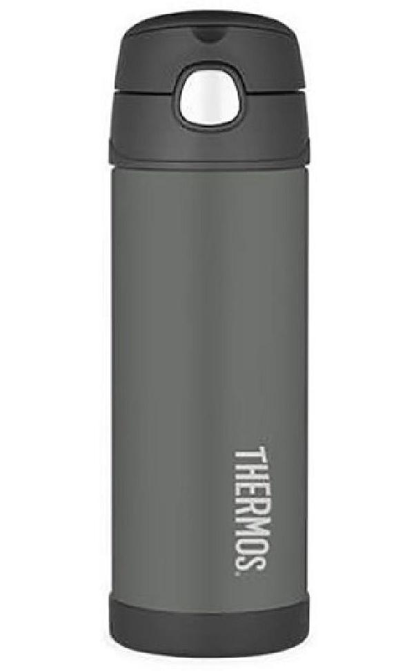 Thermos Funtainer Bottle Insulated Charcoal 470ML