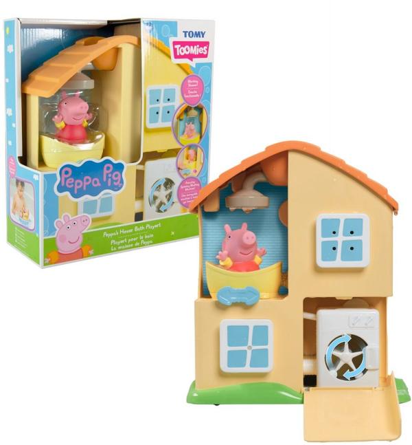 Tomy Toomies Peppa Pig Peppas House Bath Playset