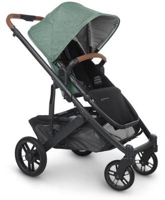 Uppababy Cruz V2 Pram - Green Mélange/Carbon/Saddle Leather (Gwen)