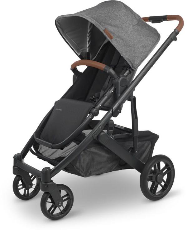 UPPAbaby Cruz V2 Pram - Greyson (Charcoal Mélange/Carbon/Saddle Leather) Greyson