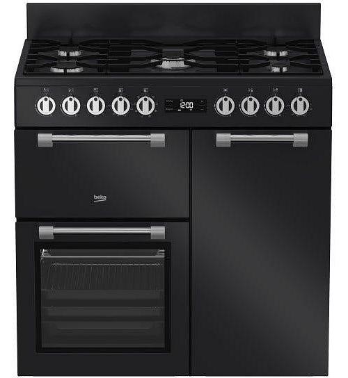 Beko 90cm Rangecooker with Gas Cooktop - Anthracite