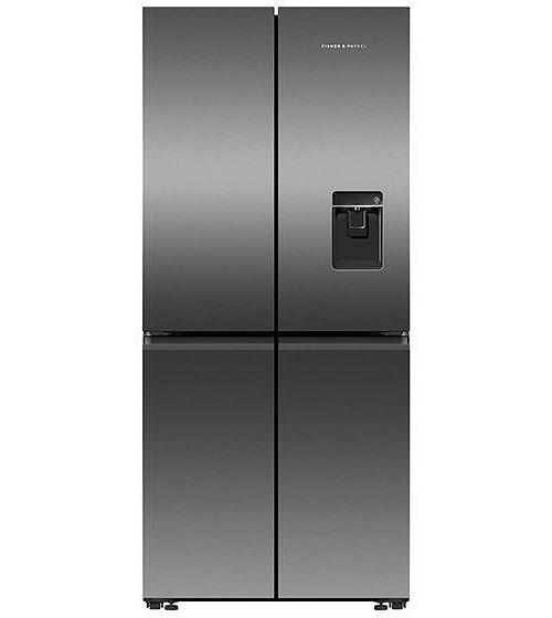 Fisher & Paykel 498 Litre Quad Door Refrigerator Freezer with Ice & Water - Dark Stainless Steel