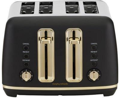 Morphy Richards Ascend Soft Gold 4 Slice Toaster - Black