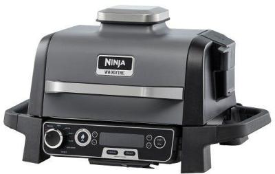 Ninja Woodfire Electric BBBQ  Grill & Smoker - Black/Cool Grey