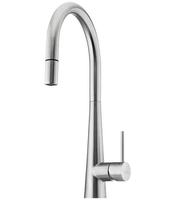 Oliveri Goos Neck Mixer Pull Out Lead Free - Stainless Steel