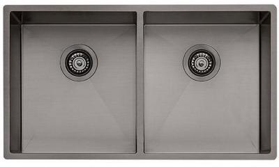 Oliveri Spectra Double Bowl Sink - Gunmetal