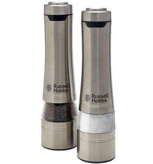Russell Hobbs Salt & Pepper Mills - Brushed Stainless Steel