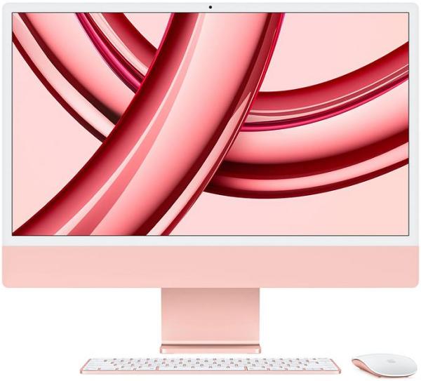 Apple iMac with Retina 4.5K Display 24, M3 Chip 10-core GPU 512GB Pink (2023) MQRU3X/A