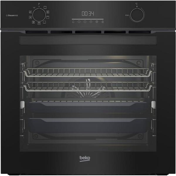 Beko 60cm Multifunction Aeroperfect Oven with SteamAdd, Airfry and Pyro Cleaning BBO6851PDX