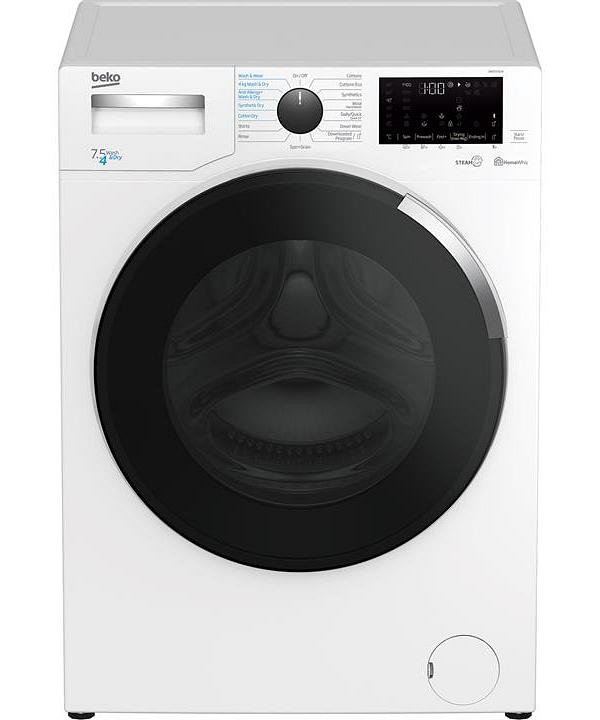 Beko 7.5kg Wash/4Kg Dry Washer Dryer Combo with SteamCure BWD7541W