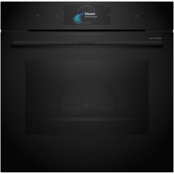 Bosch 60cm Accent Line Multifunction Pyrolytic oven with added steam - TFT Touch display Pro HRG978NB1A