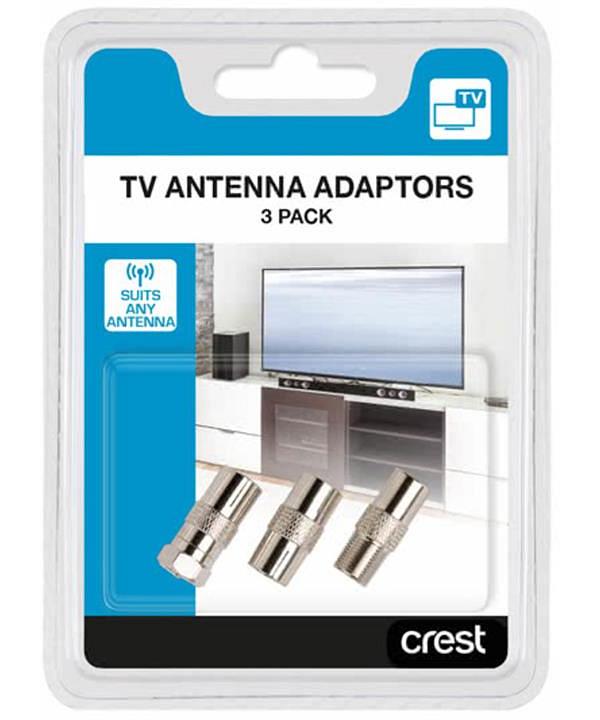 Crest Coaxial Adaptor3Pk CBCAPK3