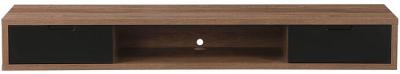 CRITERION Air Wall Mount Entertainment Unit 2000mm Dark Oak Shelf AIR2000DO