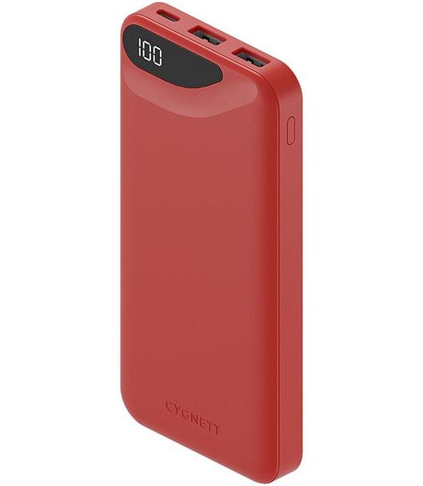 Cygnett ChargeUp Boost 3rd Gen 10,000 mAh Power Bank - Red CY4343PBCHE