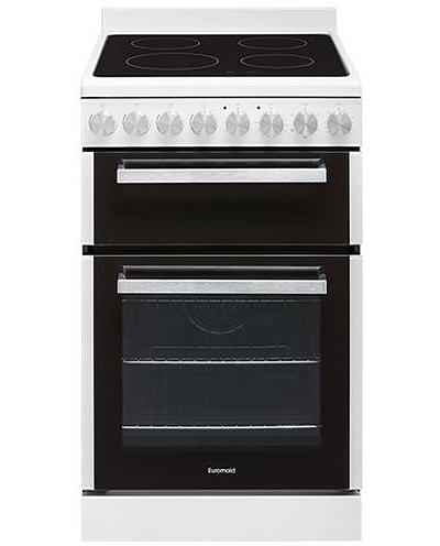 Euromaid 54cm Freestanding Electric Oven With Ceramic Cooktop EFS54FC-DCW