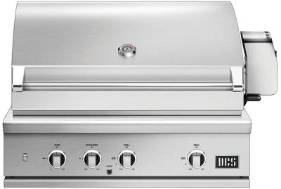 Fisher & Paykel 36 Series 9 DCS Grill with Infrared Sear Burner, Natural Gas BE1-36RCI-N