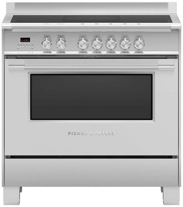 Fisher & Paykel Series 7 Freestanding Cooker, Induction, 90cm, 5 Zones with SmartZone OR90SCI4X1