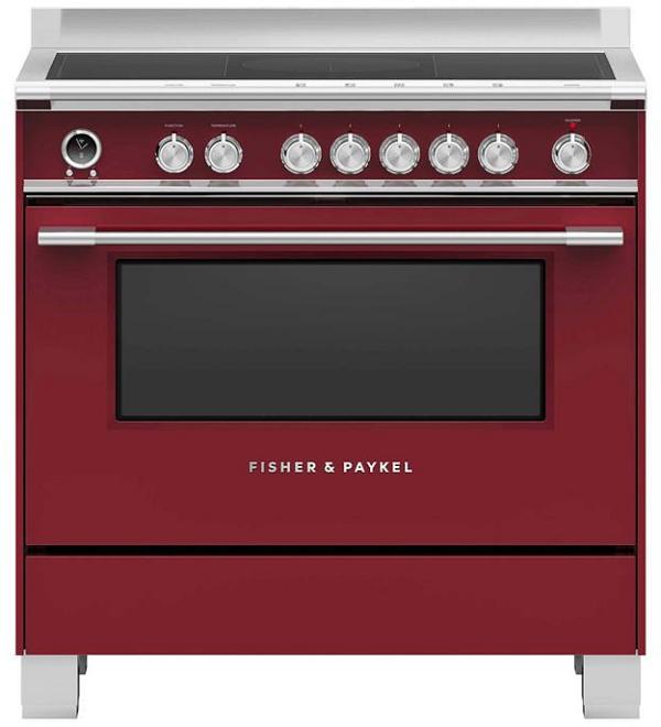Fisher & Paykel Series 9 Freestanding Cooker, Induction, 90cm, 5 Zones with SmartZone, Self-cleaning OR90SCI6R1