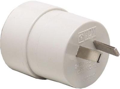HPM EUR/USA to AUS 10A Reverse Travel Adapter, White D122