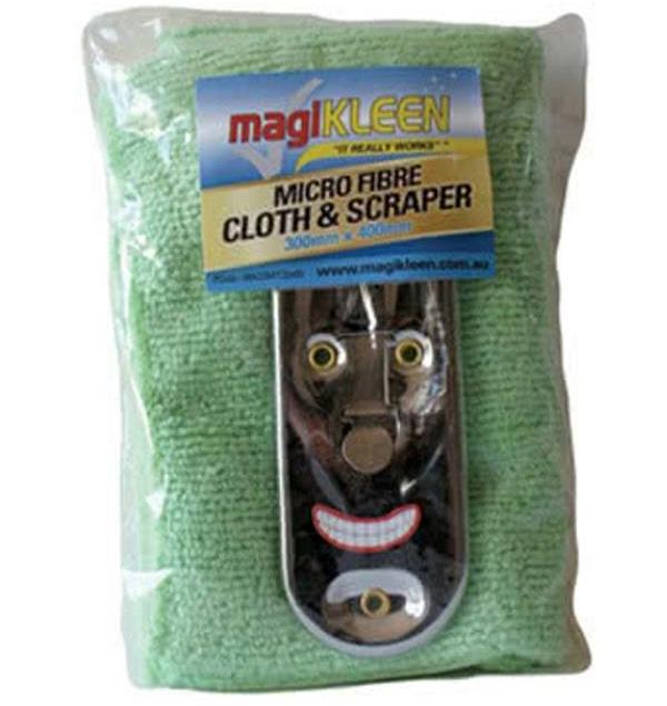 Magikleen Microfibre Cloth with Scraper