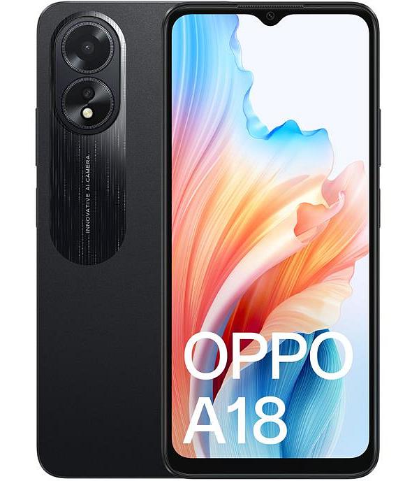 OPPO A18 6.56 128GB 8MP Glowing Black CPH2591AUBLACK