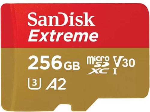 Sandisk 256GB Extreme® microSDXC™ UHS-I CARD SQXAV256GGN6MA