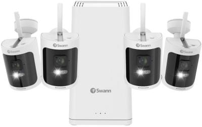 Swann AllSecure650™ 2K Wireless Security Kit with 4 x Wire-Free Cameras & Power Hub NVR SWNVK-650KH4