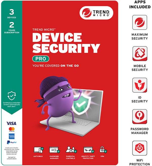 Trend Micro DEVICE SECURITY PRO 3D 2YR 9337694076174