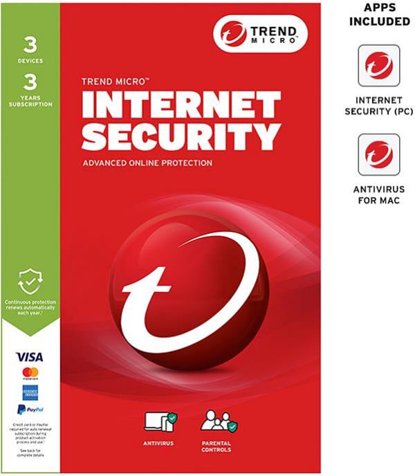 Trend Micro Internet Security 3 Device 3 Year 9337694083615