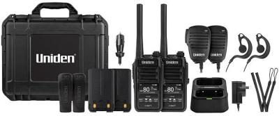 Uniden 5 Watt UHF Waterproof UHF CB Handheld - Tradies Pack UH785-2TP