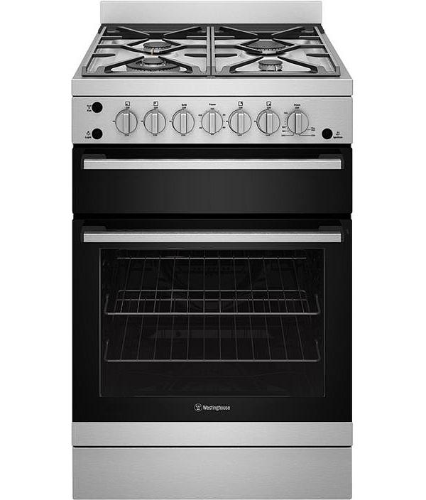 Westinghouse 60cm Gas Freestanding Cooker with Separate Grill, Stainless Steel WFG612SCNG