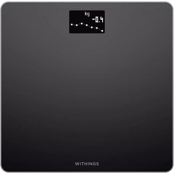 WITHINGS Body, Black - Smart Weight & BMI Wi-Fi Digital Scale WBS06-BLACK
