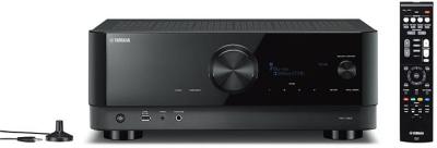 Yamaha 7.2-Channel AV Receiver with Wi-Fi, Bluetooth, MusicCast, DTS:X, Dolby Atmos with Height Virtualizer and Alexa Compatibility, Black RXV6A