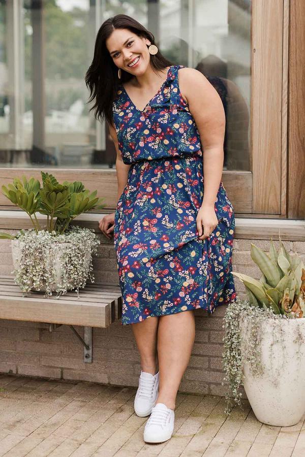 Belle bird Belle Floral Ties Dress