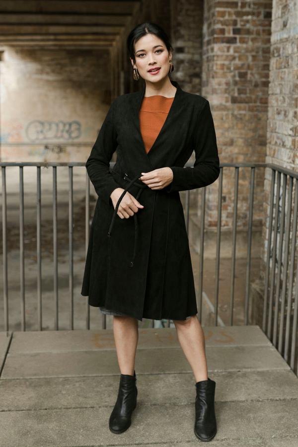 bird by design The Define Suedette Coat