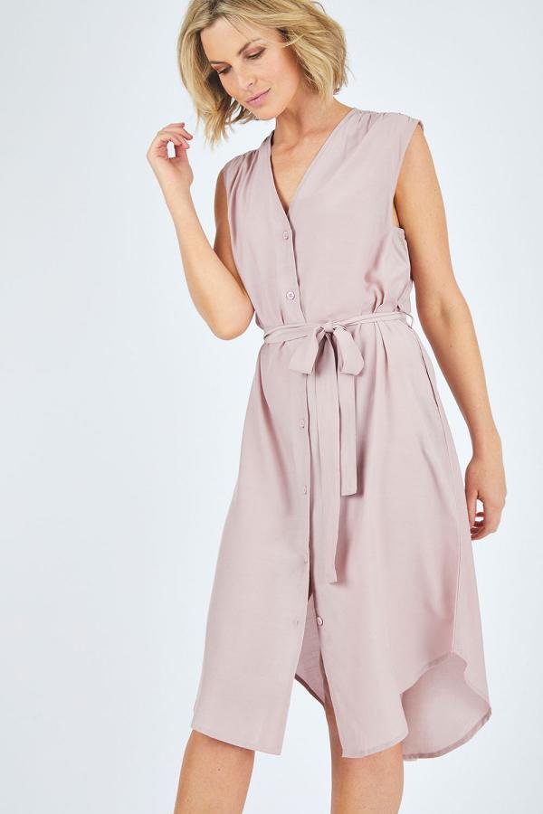 bird keepers The Sleeveless Button Through Dress