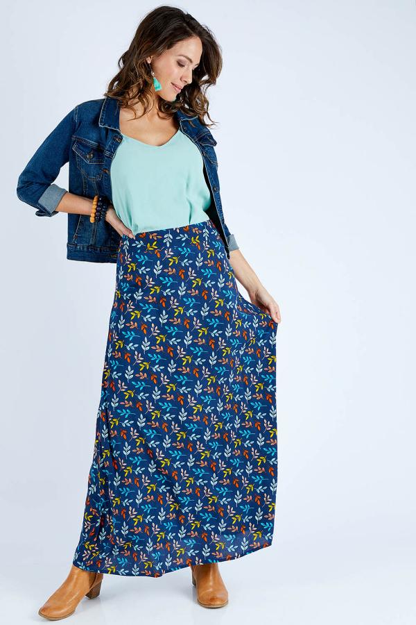 handpicked by birds Printed Maxi Skirt