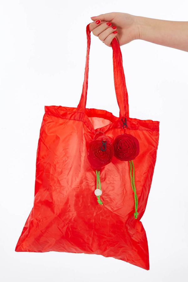 IS Gifts Rose Foldable Eco Shopping Bag