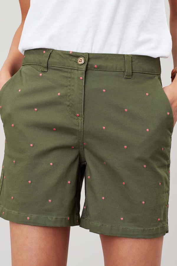 Joules Cruise Emb Mid Thigh Length Chino Shorts