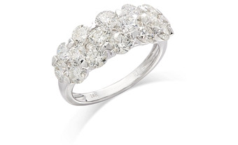 Bloomingdale's Diamond Cluster Band in 18K White Gold, 2.95 ct. t.w.