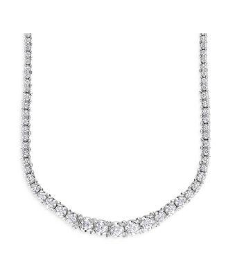 Bloomingdale's Diamond Graduated Tennis Necklace in 14K White Gold, 3.0 ct. t.w. - 100% Exclusive