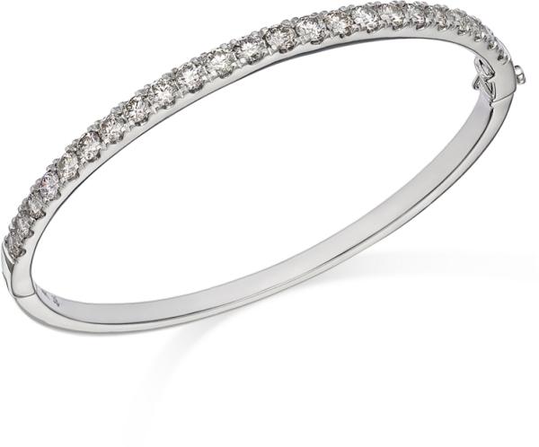 Bloomingdale's Fine Collection Diamond Bangle Bracelet in 14K White Gold, 3.25 ct. t. w.