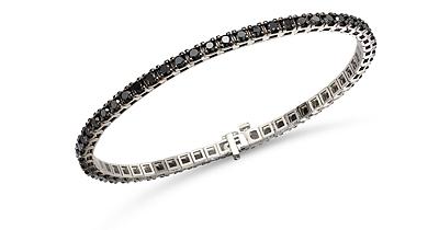 Bloomingdale's Men's Black Diamond Bracelet in 14K White Gold, 7.0 ct. t.w. - 100% Exclusive