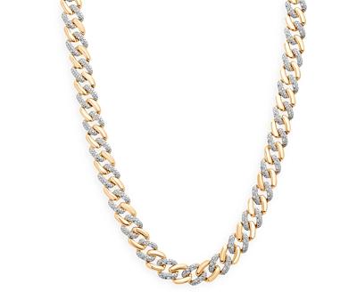 Bloomingdale's Men's Diamond Link Necklace in 14K Yellow Gold, 0.50 ct. t.w. - 100% Exclusive