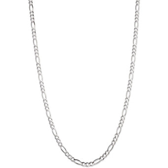 Bloomingdale's Men's Figaro Link Chain Necklace in 14K White Gold, 24 - 100% Exclusive