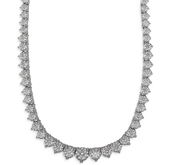 Bloomingdale's Round Diamond Necklace in 14K White Gold, 3.0 ct. t.w. -100% Exclusive