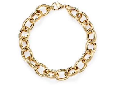 Bloomingdale's Thick Oval Link Chain Bracelet in 14K Yellow Gold - 100% Exclusive